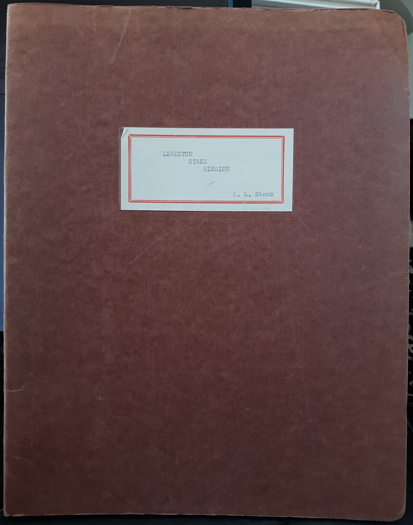 Lewiston Stake Mission (1960) ~ by B. L. Stock