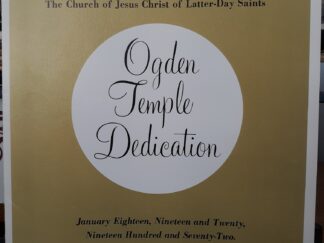 Ogden Temple Dedication Program (1972)