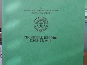 Geology of Min Hill and the Underground Workings, Mahd ADH Dhahab Mine, Kingdom of Saudi Arabia: Technical Record USGS-T-03-2 (IR 592) (1984) ~ by Lowell S. Hilpert, Ralph J. Roberts, and Gavin A. Dirom