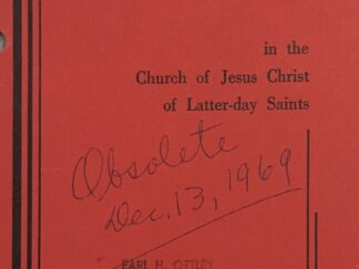 1965~Concerning Music (in the church of Jesus Christ of Latter-day Saints)~The General Music Committee