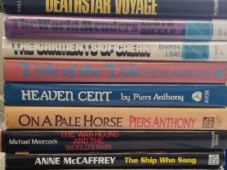 Lot:  11 Sci-Fi / Fantasy Hardcover Books ~ Anne McCaffrey, Piers Anthony, Terry Brooks, Michael Moorcock, Lloyd Biggle, Ian Wallace, etc.....