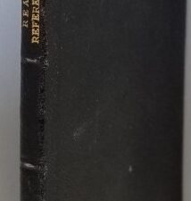 1900 ~ Ready References ~ Thin Bendable Leather with Gilt Title on Spine