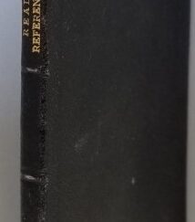 1900 ~ Ready References ~ Thin Bendable Leather with Gilt Title on Spine