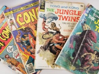 4 Comic Books – Tono and Kono, The Jungle Twins (2) Conan the Barbarian & G.I. Combat No.187