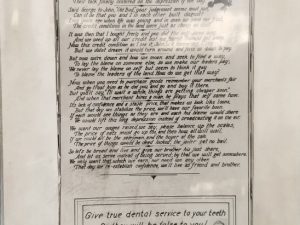 Old Cardstock Advertisement ~ “Why This Depression” by Dr. J. M. Whitney – Hotel Utah in Salt Lake City – “Give true dental service to your teeth….”