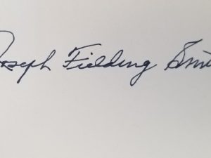 Book Signed by Pres. Joseph Fielding Smith ~ The Way To Perfection ~ Very Good Dust Jacket