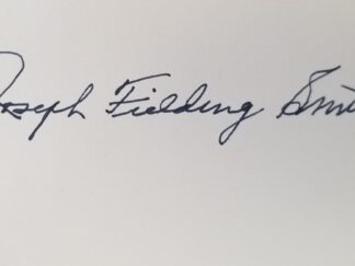Book Signed by Pres. Joseph Fielding Smith ~ The Way To Perfection ~ Very Good Dust Jacket