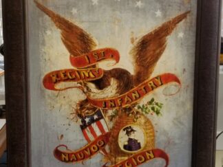 Framed Color Print of the 1st Regiment Infantry, Nauvoo Legion ~ 26 1/2" x 31 1/2"