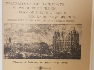 Temple Souvenir Album, April, 1892 ~ Reprint Softcover Unbound ~ Sample Pages Only