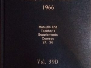 1966 – Sunday School Lessons Vol 39D