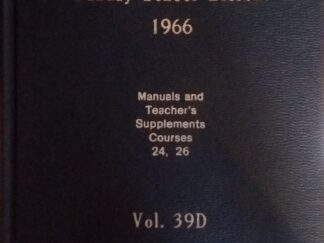 1966 - Sunday School Lessons Vol 39D