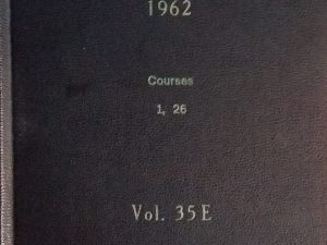 1962 – Sunday School Lessons Vol 35E