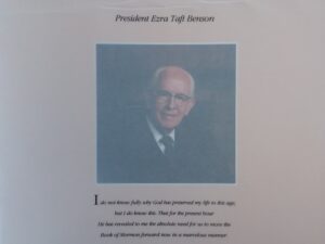 1989 – President Ezra Taft Benson 90th Birthday Commemoration Program
