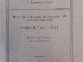 1921 - Ninety-Second Semi-Annual Conference of the Church of Jesus Christ of Latter-Day Saints - Heber J. Grant
