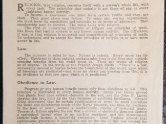 First Principles of Salvation, Centennial Series No.10 – Pamphlet – John A. Widtsoe