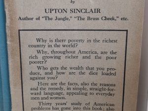 Letters to Judd An American Workingman ~ by Upton Sinclair