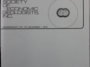 Society of Economic Geologists, Inc.: December, 1975 (1975)