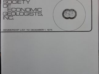 Society of Economic Geologists, Inc.: December, 1975 (1975)
