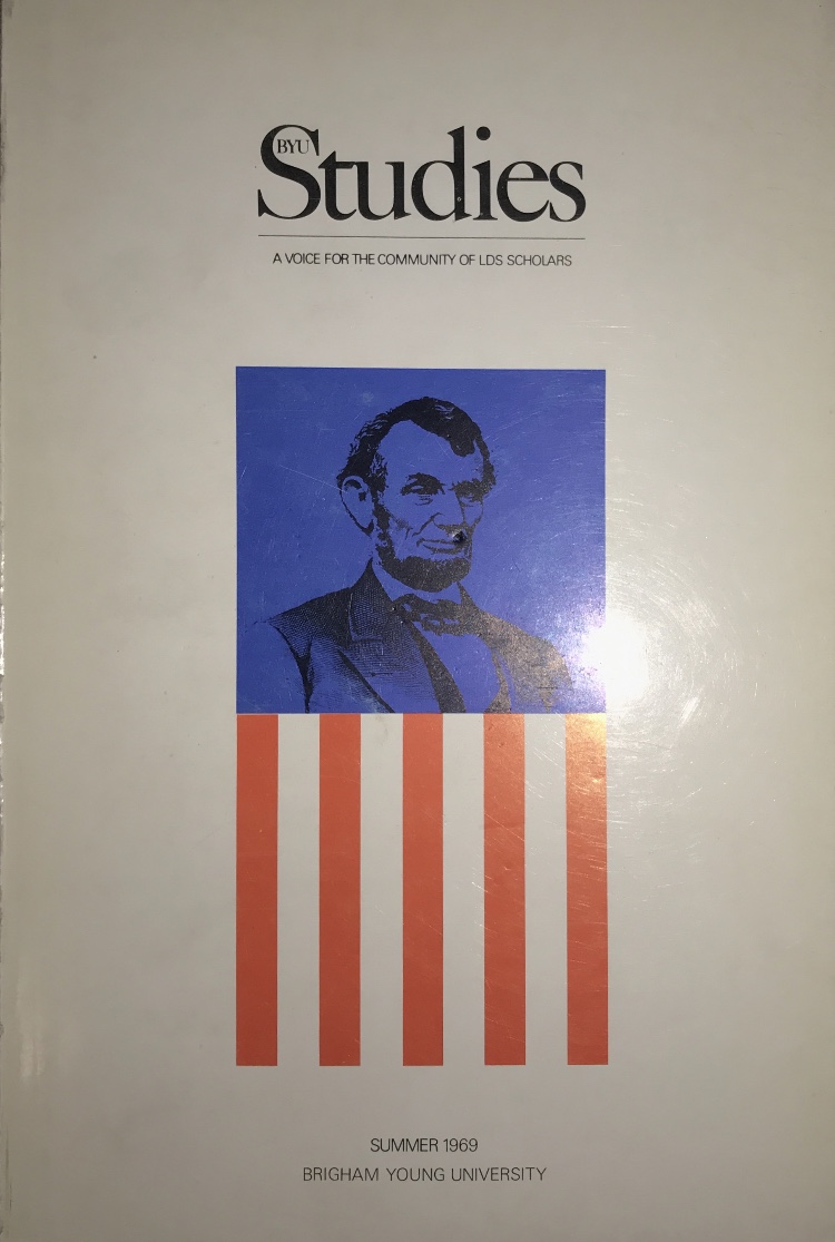 1969~BYU Studies A Voice for the Community LDS Scholars Volume IX