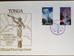 Mormon Temple in Tonga – on First Day Issue Stamped Envelope! – The Church of Jesus Christ of Latter-day Saints