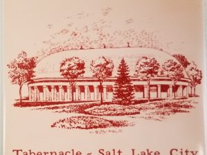 Mormon Ceramic Tile of the Tabernacle in Salt Lake City – 6″ x 6″