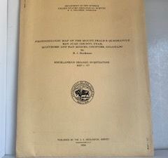 1956- Photogeologic  Map of the Mount. Peale-9 Quadrangle San Juan Country, Utah, Montrose and San Miguel Countries, Colorado- R.J Hackman