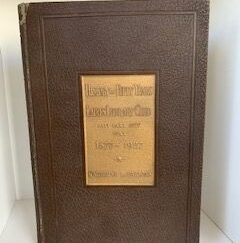1927- History of Fifty Year Ladies Literary Club: Salt Lake City 1877-1927- Katherine B. Parsons