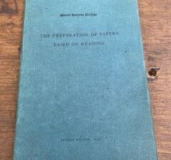 1936- The preparations of paper based on reading: revised edition- E.A Williams