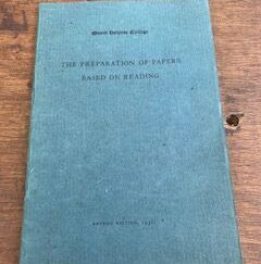 1936- The preparations of paper based on reading: revised edition- E.A Williams