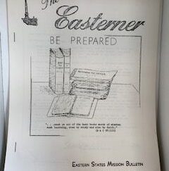 1962- The Easterner: Be Prepared- Eastern States Mission Bulletin