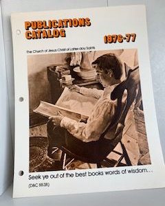1976-77- Publications Catalog- The Church of Jesus Christ of Later-day Saints