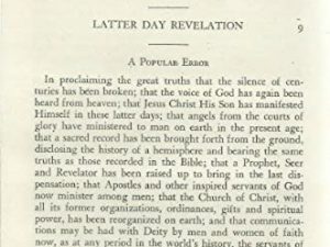 Rays of Living Light – Latter-Day Revelation, No.9 — Charles W. Penrose — 8-Page Pamphlet