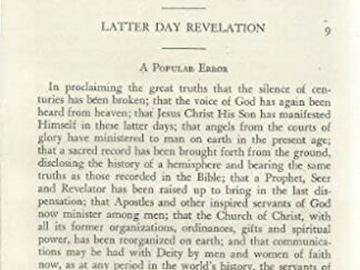 Rays of Living Light - Latter-Day Revelation, No.9 --- Charles W. Penrose --- 8-Page Pamphlet