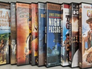 9 Western Movies — DVDs — Cowboy, Hombre, True Grit, Night Passage, No Name on the Bullet, Will Penny, Texan, Last Frontier, Gunfighter at the O.K. Corral