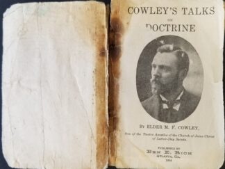 1904 - Cowley Talks on Doctrine - M. F. Cowley - Small Size / Poor Condition