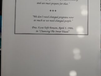 Experiencing The Mighty Change (1994) ~ by President Ezra Taft Benson