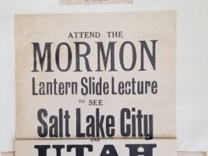 1930 – LDS Broadside Flyer – with many newspaper articles