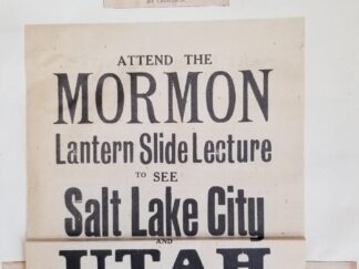 1930 - LDS Broadside Flyer - with many newspaper articles