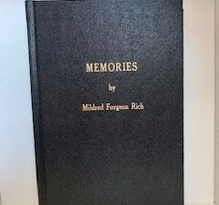 1971 — Memories ~ “Limited Edition” — Mildred Forgeon Rich — Hardcover