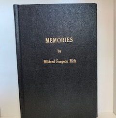 1971 — Memories ~ “Limited Edition” — Mildred Forgeon Rich — Hardcover