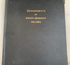 1964- Descendents of Enoch Benedict Revised- C.C. Benedict