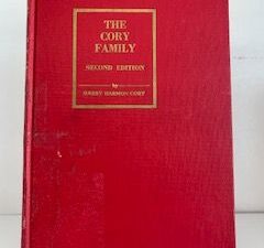 1941- The Cory Family Second Edition- Harry Harmon Cory