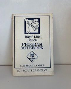 1991- Boys’ Life 1991-92 Program Notebook- Boy Scouts of America