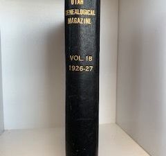 1927- Utah Genealogical Magazine Vol .18 1926-27