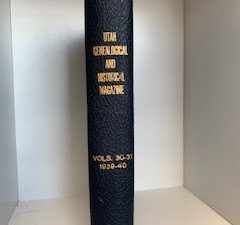 1940-Utah Geological and Historical Magazine Vol. 30-31 1939-40