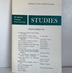 1964- Brigham Young University Studies Spring/Summer 1964- Brigham Young University Bulletin