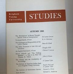 1964- Brigham Young University Studies Autumn 1964- Brigham Young University Bulletin