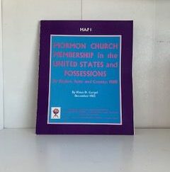 1983- Mormon Church Membership in the United States and Possessions by region, state and County: 1980- Klaus D. Gurgel