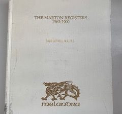 1900- The Marton Registers 1563-1900- David Bethhell, M.A. R.G.