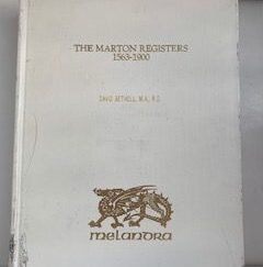 1900- The Marton Registers 1563-1900- David Bethhell, M.A. R.G.